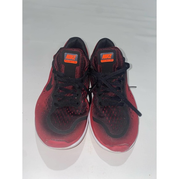NIKE Flex 2017 RN Black/Red Size 6Y - Picture 4 of 5